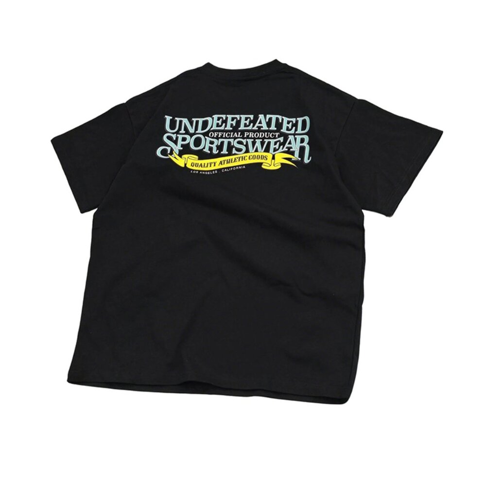 Undefeated Black Short-Sleeved T-Shirt With Lettering